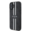 Apple iPhone 16 Uyumlu Kılıf Guess Orjinal Lisanslı Magsafe Şarj Özellikli 4G Şerit Tasarımlı Printed Kapak - 15