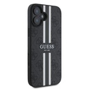 Apple iPhone 16 Uyumlu Kılıf Guess Orjinal Lisanslı Magsafe Şarj Özellikli 4G Şerit Tasarımlı Printed Kapak - 17