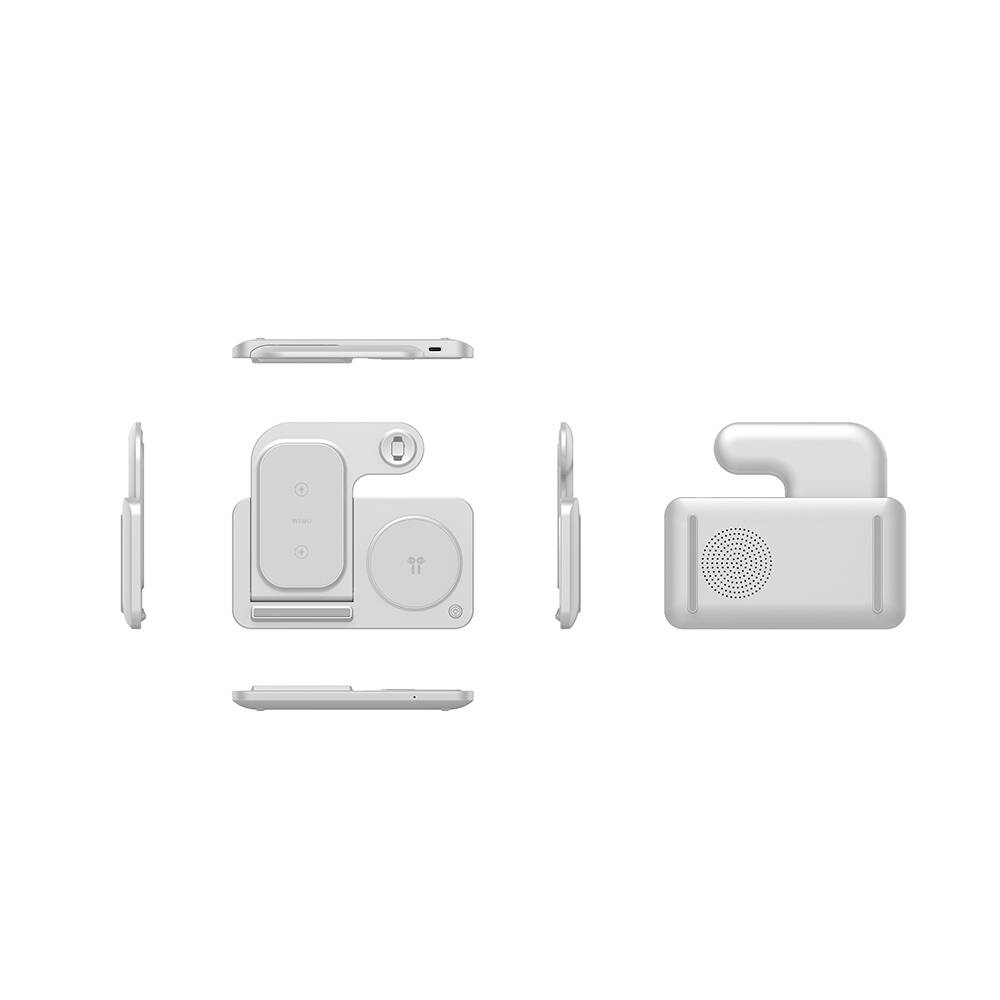 Wiwu Wi-W020 3in1 Katlanabilir Hızlı Şarj Özellikli Magnetik Kablosuz Şarj Standı - 6