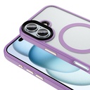 Apple iPhone 16 Kılıf Mat Arka Yüzey Wireless Şarj Özellikli Zore Flet Magsafe Kapak - 8