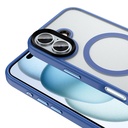 Apple iPhone 16 Kılıf Mat Arka Yüzey Wireless Şarj Özellikli Zore Flet Magsafe Kapak - 9