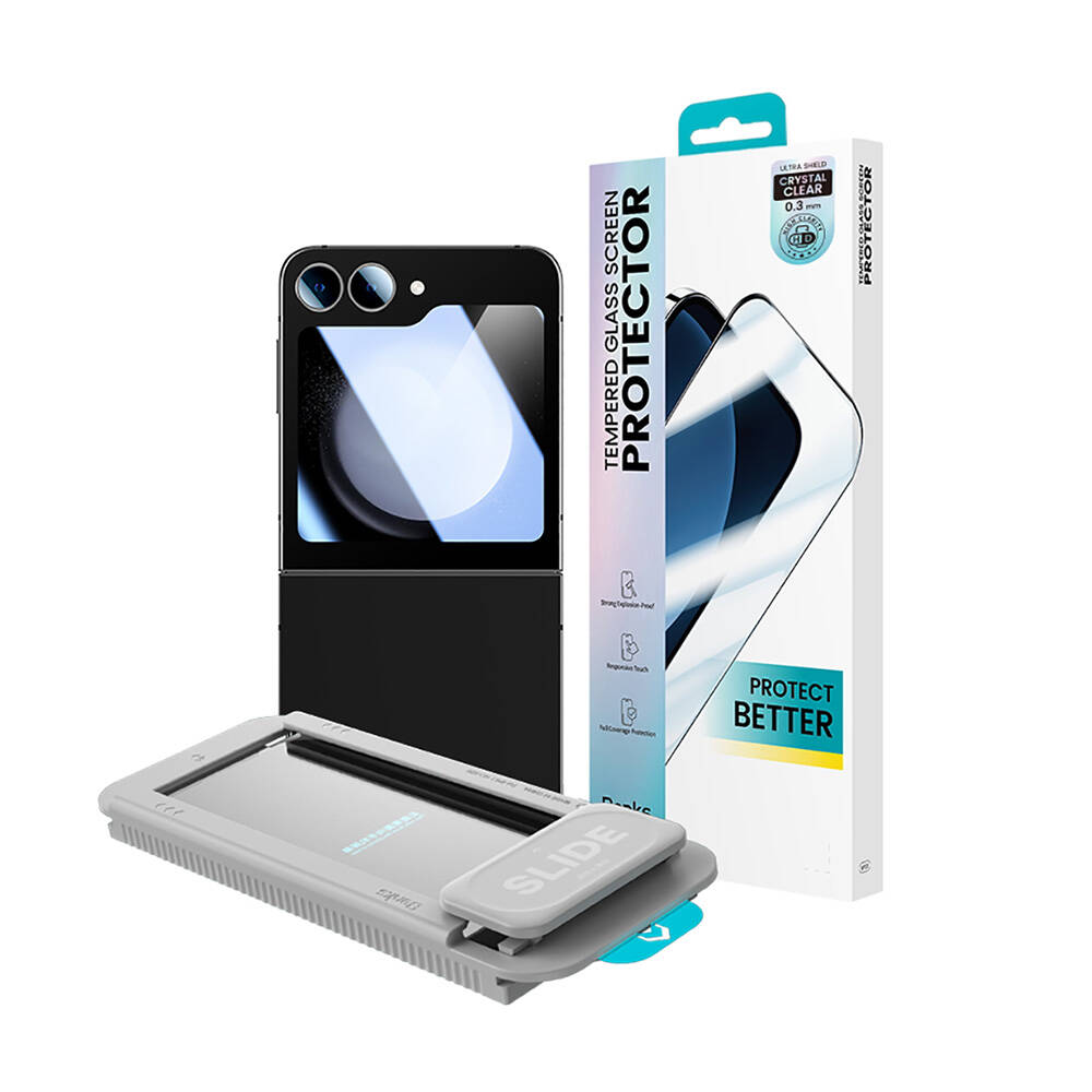 Samsung Galaxy Z Flip 6 Uyumlu Benks Ultra Shield Ekran Koruyucu + Kolay Uygulama Aparatlı - 5