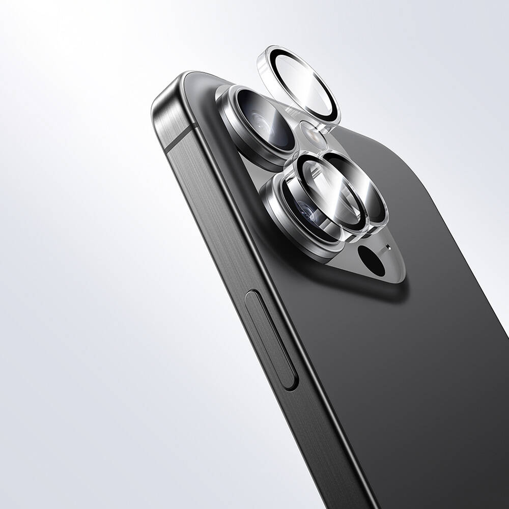 Apple iPhone 16 Pro Benks AR Glass Warrior Transparan Premium Cam Kamera Lens Koruyucu - 8