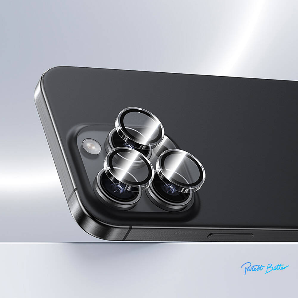Apple iPhone 16 Pro Max Benks AR Glass Warrior Transparan Premium Cam Kamera Lens Koruyucu - 1