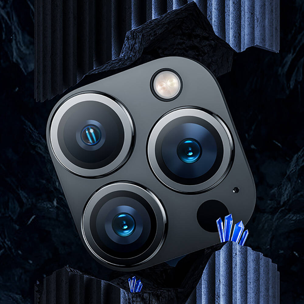 Apple iPhone 16 Pro Benks DR Safir Kamera Lens Koruyucu - 6