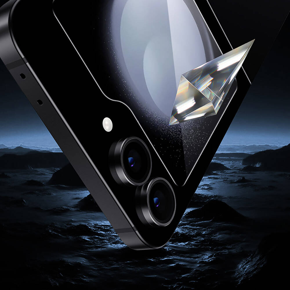 Samsung Galaxy Z Flip 6 Uyumlu Benks Glass Warrior HD Cam Ekran Koruyucu + Kolay Uygulama Aparatlı - 4