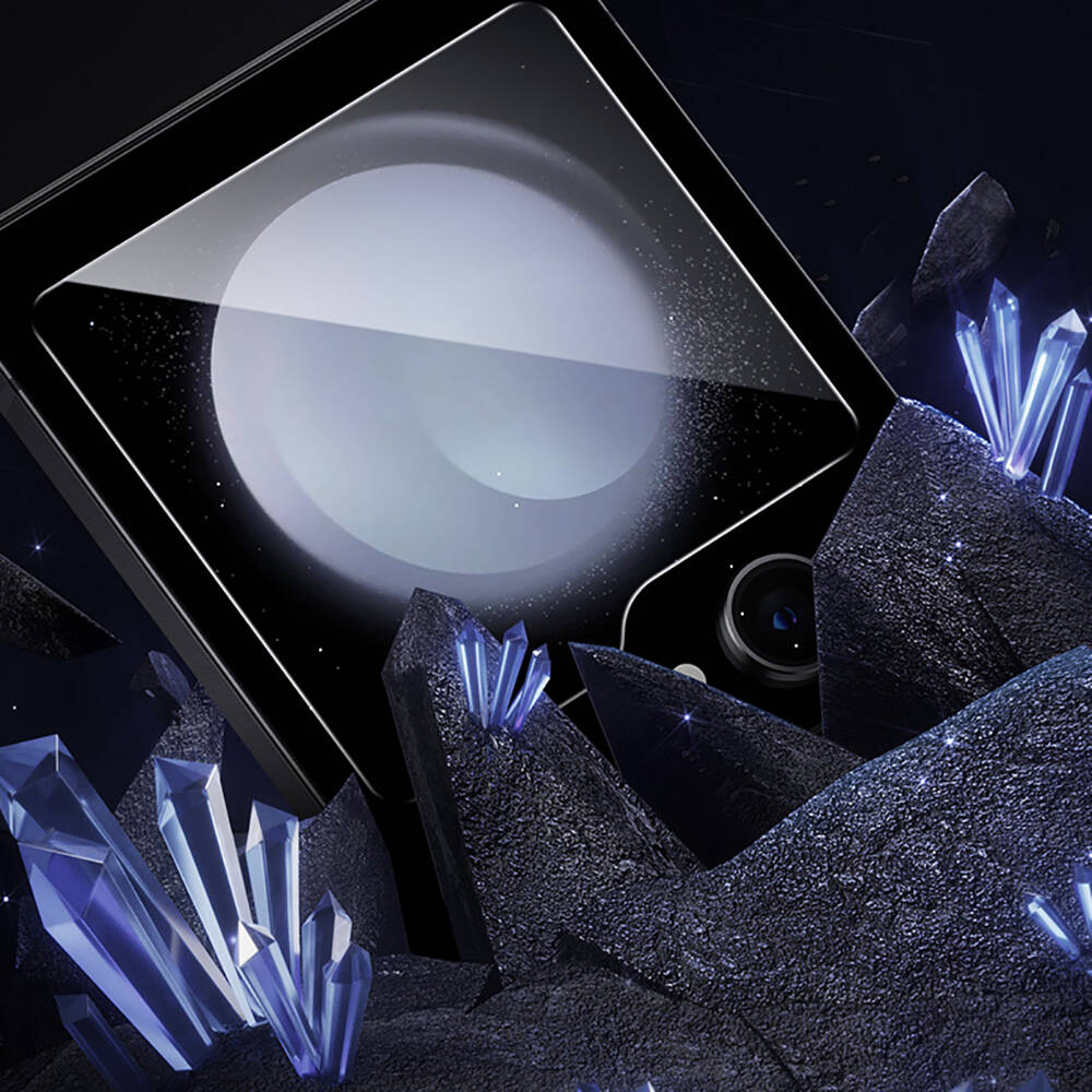 Samsung Galaxy Z Flip 6 Uyumlu Benks Glass Warrior HD Cam Ekran Koruyucu + Kolay Uygulama Aparatlı - 6