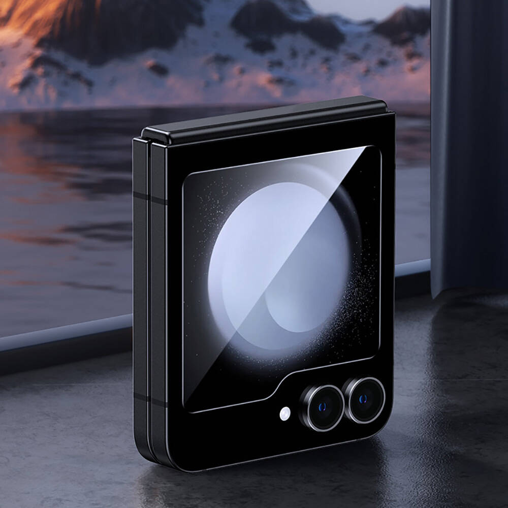 Samsung Galaxy Z Flip 6 Uyumlu Benks Glass Warrior HD Cam Ekran Koruyucu + Kolay Uygulama Aparatlı - 7