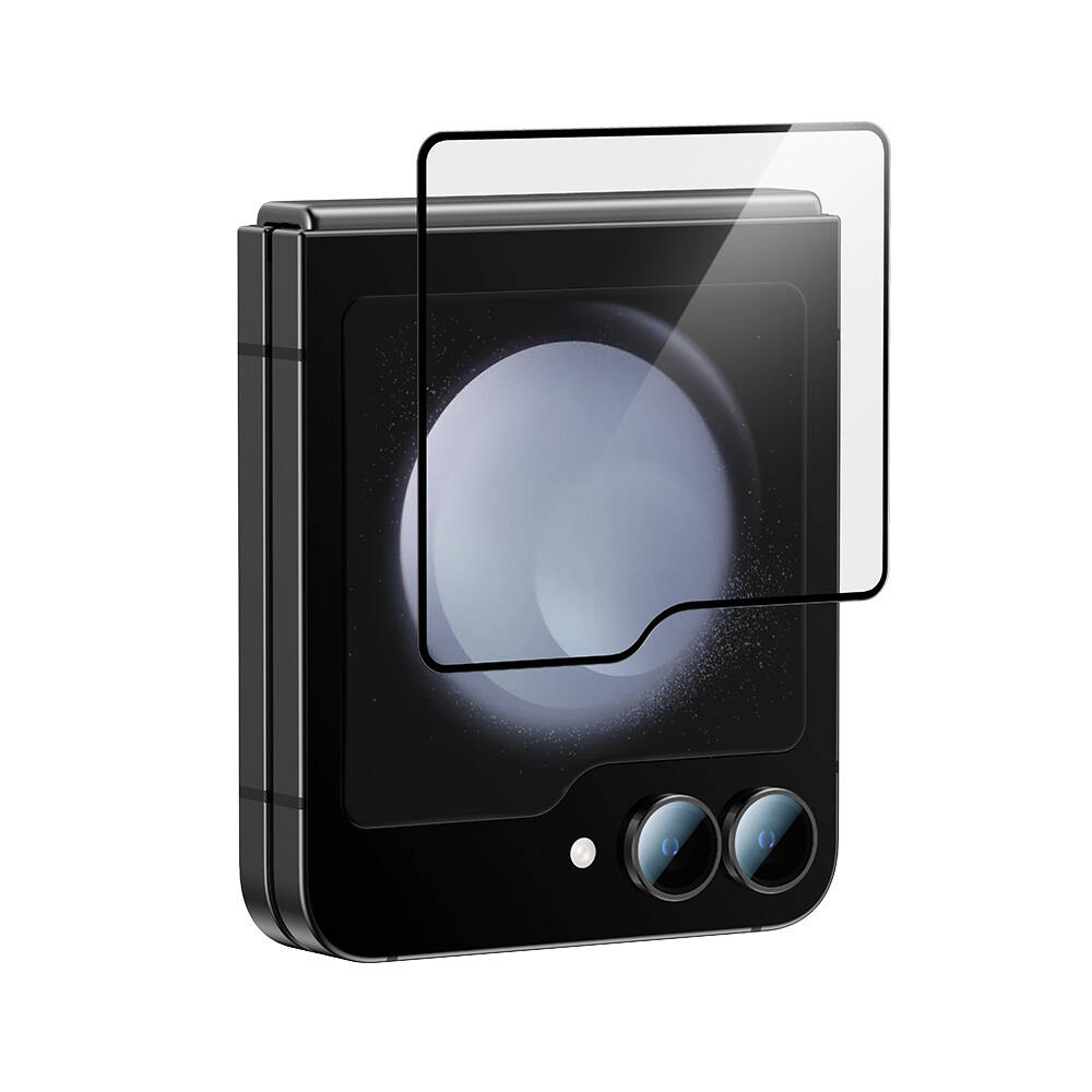 Samsung Galaxy Z Flip 6 Uyumlu Benks Glass Warrior HD Cam Ekran Koruyucu + Kolay Uygulama Aparatlı - 11