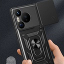 Huawei Pura 70 5G Kılıf Magnetik Standlı Kamera Korumalı Zore Sürgülü Vega Kapak - 1