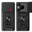 Huawei Pura 70 5G Kılıf Magnetik Standlı Kamera Korumalı Zore Sürgülü Vega Kapak - 9