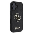 Apple iPhone 16 Kılıf Guess Orjinal Lisanslı 4G Büyük Metal Logolu Glitter Kapak - 3