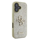 Apple iPhone 16 Kılıf Guess Orjinal Lisanslı 4G Büyük Metal Logolu Glitter Kapak - 9