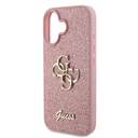 Apple iPhone 16 Uyumlu Kılıf Guess Orjinal Lisanslı 4G Büyük Metal Logolu Glitter Kapak - 17
