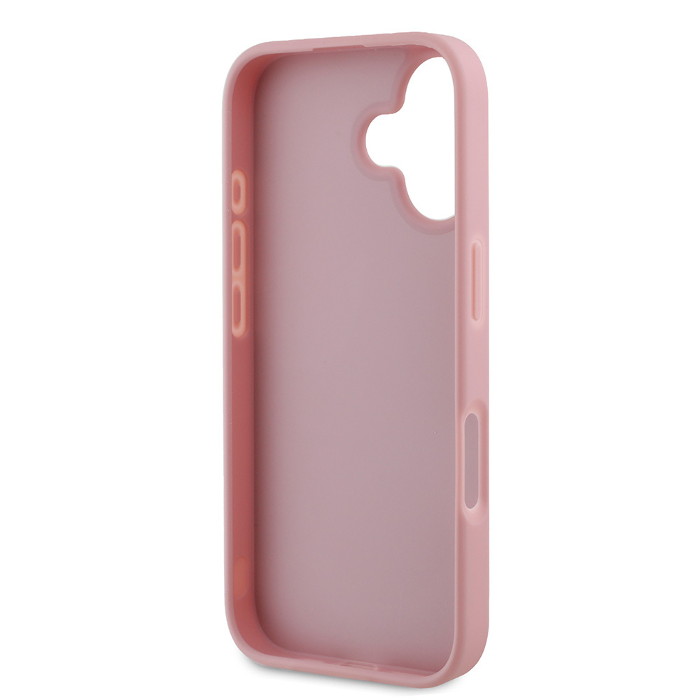 Apple iPhone 16 Uyumlu Kılıf Guess Orjinal Lisanslı 4G Büyük Metal Logolu Glitter Kapak - 18