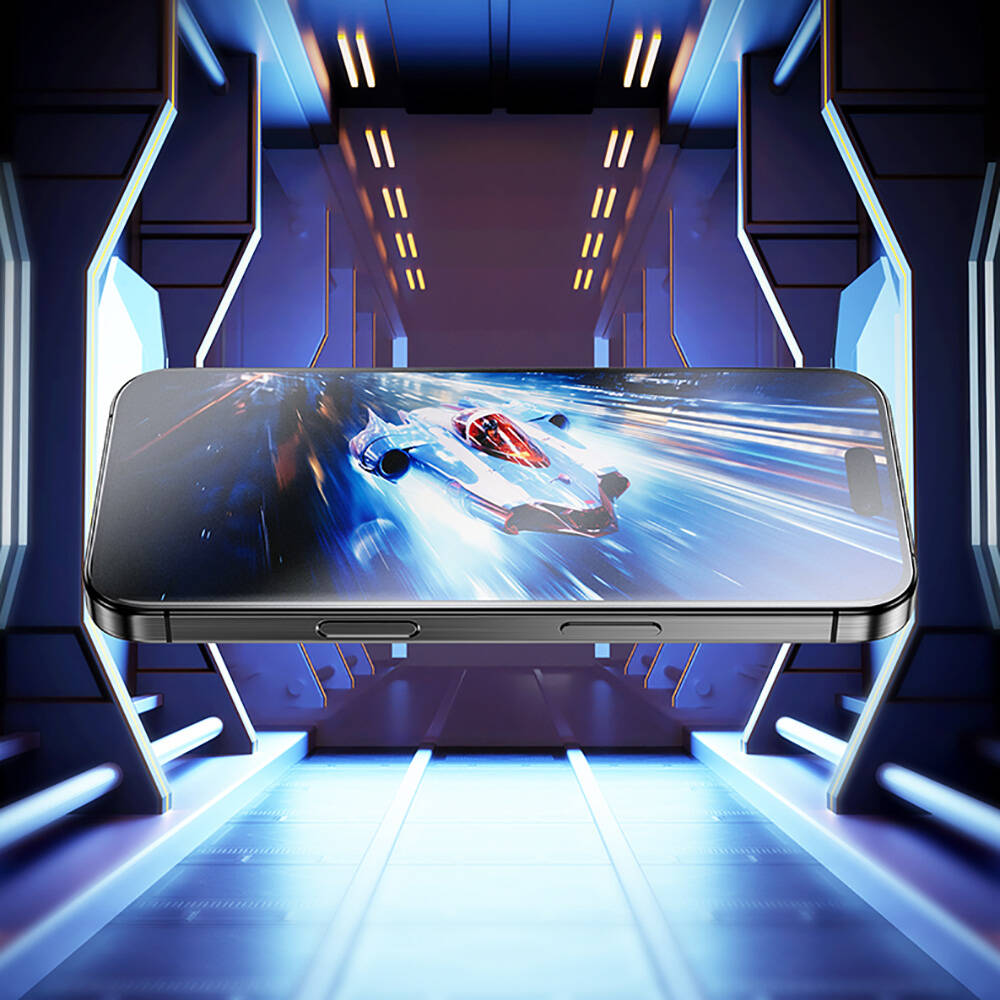 Apple iPhone 14 Pro Max Uyumlu Benks JoyTouch Mat Oyun Ekran Koruyucu + Kolay Uygulama Aparatı - 6