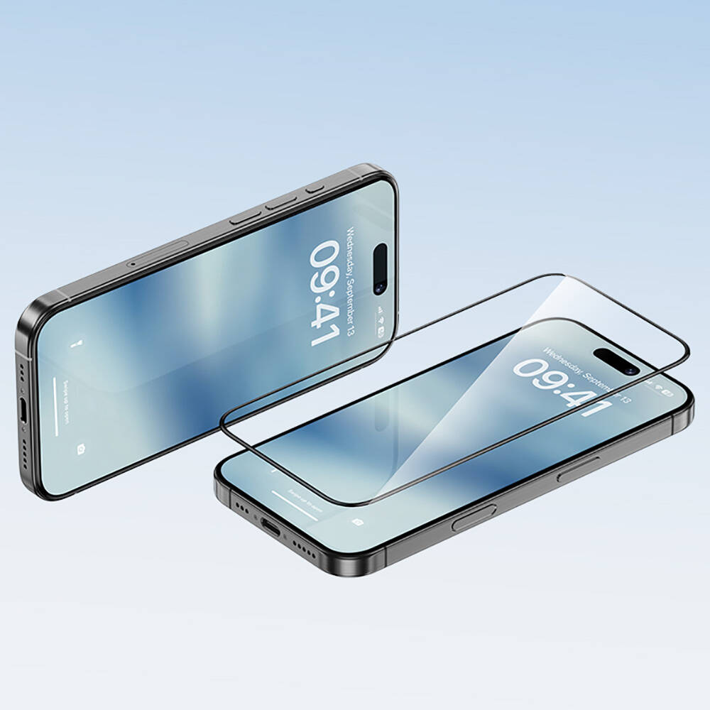 Apple iPhone 14 Pro Uyumlu Benks Ultra Shield 0.4mm Ekran Koruyucu + Kolay Uygulama Aparatlı - 1