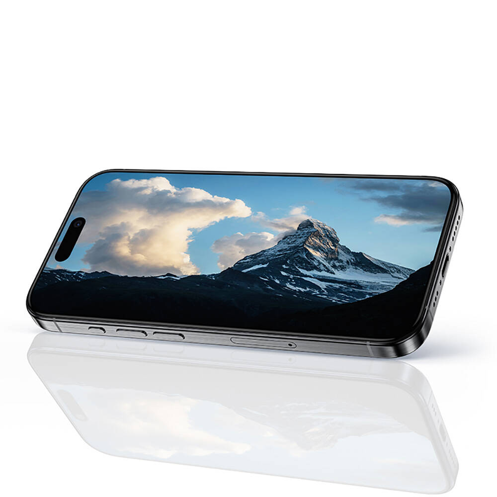 Apple iPhone 14 Pro Max Uyumlu Benks Ultra Shield 0.4mm Ekran Koruyucu + Kolay Uygulama Aparatlı - 9