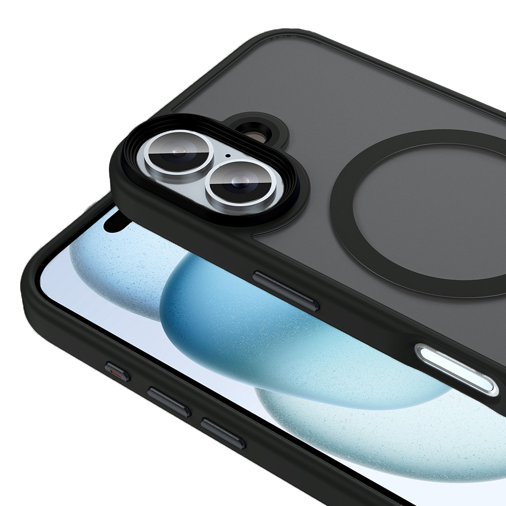 Apple iPhone 16 Plus Uyumlu Kılıf Mat Arka Yüzey Wireless Şarj Özellikli Zore Flet Magsafe Kapak - 11