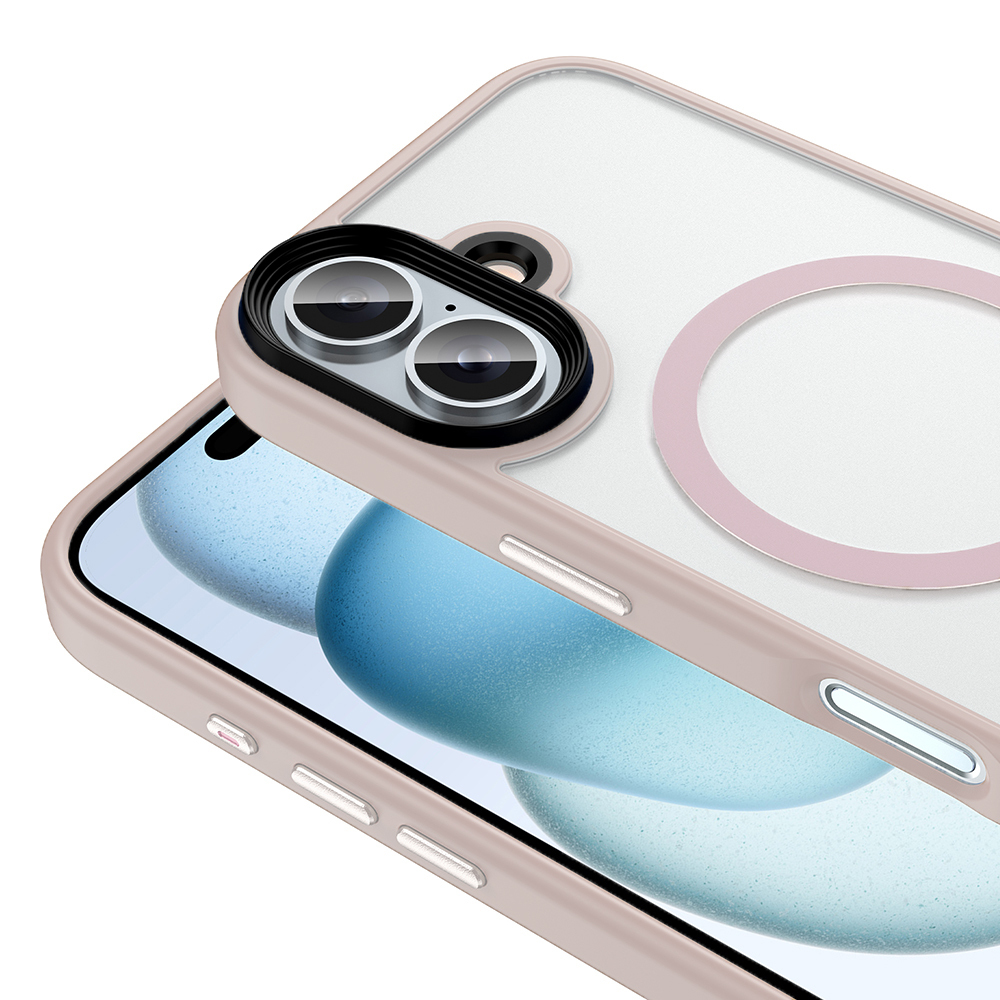 Apple iPhone 16 Plus Uyumlu Kılıf Mat Arka Yüzey Wireless Şarj Özellikli Zore Flet Magsafe Kapak - 12