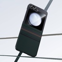 Samsung Galaxy Z Flip 6 Uyumlu Kılıf Karbon Fiber Tasarımlı Benks Aurora ArmorAir Kevlar Kapak - 4