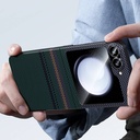 Samsung Galaxy Z Flip 6 Uyumlu Kılıf Karbon Fiber Tasarımlı Benks Aurora ArmorAir Kevlar Kapak - 6