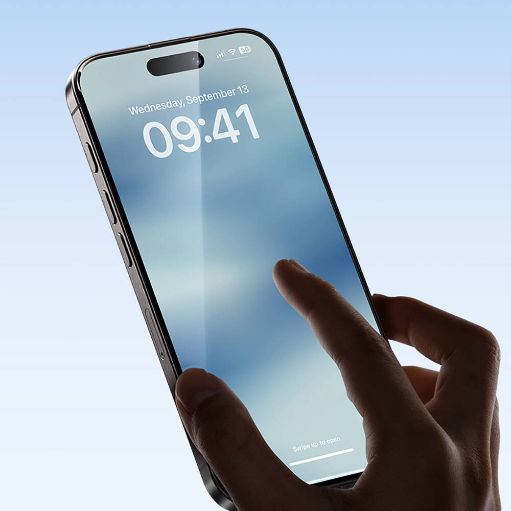 Apple iPhone 14 Pro Uyumlu Hidrofobik Ve Oleofobik Özellikli Benks Air Shield Ekran Koruyucu 10&prime;lu Paket - 9