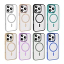 Apple iPhone 16 Pro Kılıf Wireless Şarj Özellikli Zore Krom Magsafe Silikon Kapak - 16