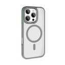 Apple iPhone 16 Pro Uyumlu Kılıf Wireless Şarj Özellikli Zore Krom Magsafe Silikon Kapak - 5