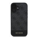 Apple iPhone 16 Plus Kılıf Guess Orjinal Lisanslı Magsafe Şarj Özellikli PU Deri Şerit Logo Dizaynlı Kapak - 14