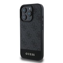 Apple iPhone 16 Pro Kılıf Guess Orjinal Lisanslı Magsafe Şarj Özellikli PU Deri Şerit Logo Dizaynlı Kapak - 9