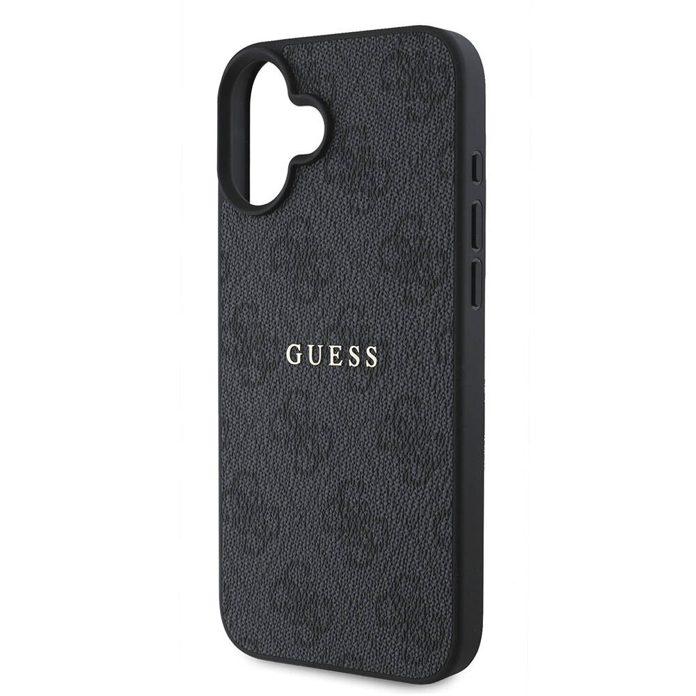 Apple iPhone 16 Plus Kılıf Guess Orjinal Lisanslı Magsafe Şarj Özellikli 4G Desenli Yazı Logolu Kapak - 5