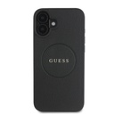 Apple iPhone 16 Plus Kılıf Guess Orjinal Lisanslı Magsafe Şarj Özellikli Yazı Logolu Grained Kapak - 2