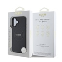 Apple iPhone 16 Plus Kılıf Guess Orjinal Lisanslı Magsafe Şarj Özellikli Yazı Logolu Grained Kapak - 7