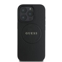 Apple iPhone 16 Pro Kılıf Guess Orjinal Lisanslı Magsafe Şarj Özellikli Yazı Logolu Grained Kapak - 2