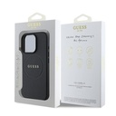 Apple iPhone 16 Pro Kılıf Guess Orjinal Lisanslı Magsafe Şarj Özellikli Yazı Logolu Grained Kapak - 7