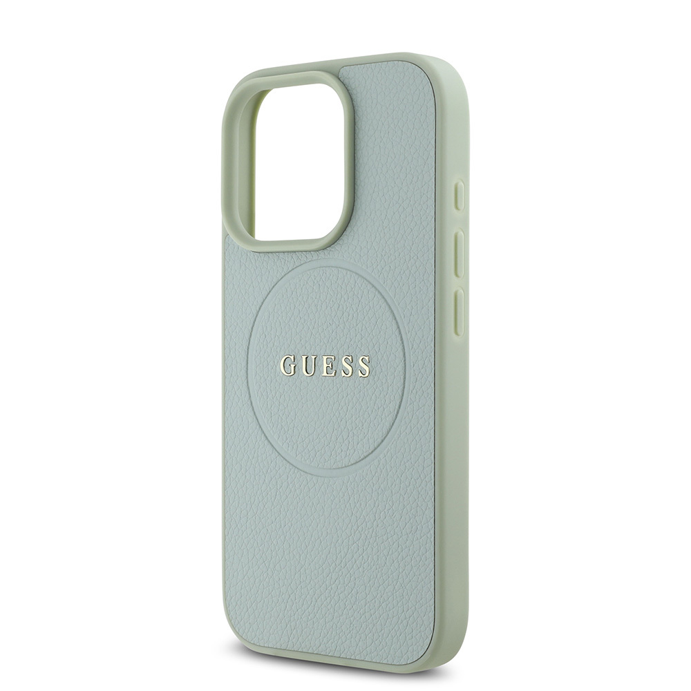 Apple iPhone 16 Pro Uyumlu Kılıf Guess Orjinal Lisanslı Magsafe Şarj Özellikli Yazı Logolu Grained Kapak - 20