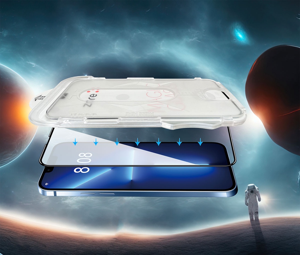 Apple iPhone 16 Zore Kolay Uygulama Aparatlı 5D Magic Glass Cam Ekran Koruyucu - 3