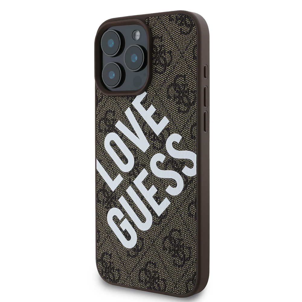 Apple iPhone 16 Pro Uyumlu Kılıf Guess Orjinal Lisanslı Big Love Guess Kapak - 8