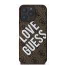 Apple iPhone 16 Pro Uyumlu Kılıf Guess Orjinal Lisanslı Big Love Guess Kapak - 9