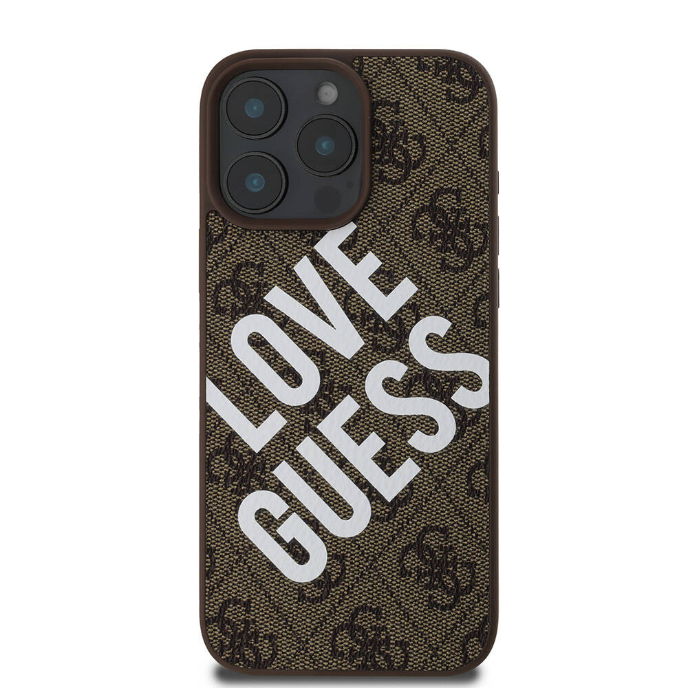 Apple iPhone 16 Pro Max Kılıf Guess Orjinal Lisanslı Big Love Guess Kapak - 9