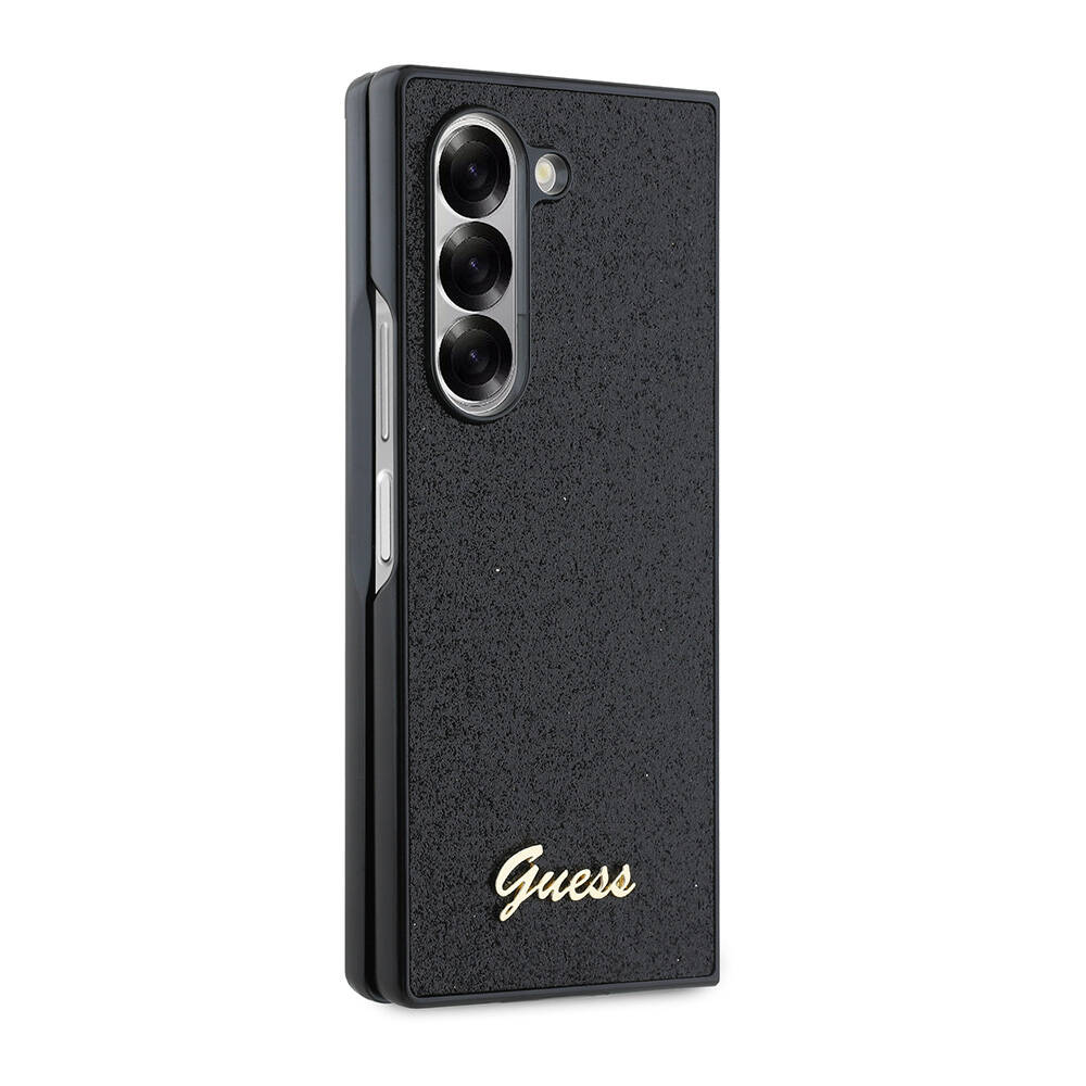 Samsung Galaxy Z Fold 6 Uyumlu Kılıf Guess Orjinal Lisanslı Yazı Logolu Glitter Script Kapak - 4