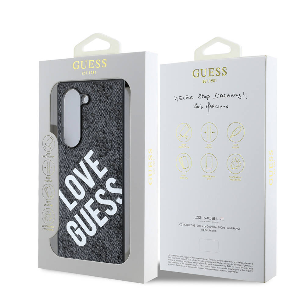 Samsung Galaxy Z Fold 6 Uyumlu Kılıf Guess Orjinal Lisanslı Love Guess Printing Kapak - 6