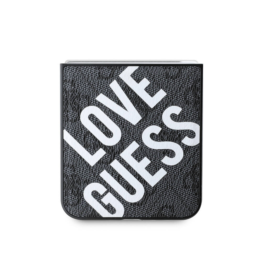 Samsung Galaxy Z Flip 6 Uyumlu Kılıf Guess Orjinal Lisanslı Love Guess Printing Kapak - 4