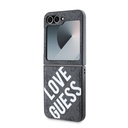 Samsung Galaxy Z Flip 6 Uyumlu Kılıf Guess Orjinal Lisanslı Love Guess Printing Kapak - 5