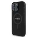 Apple iPhone 16 Pro Kılıf Guess Orjinal Lisanslı Magsafe Şarj Özellikli Yazı Logolu Saffiano Classic Kapak - 1