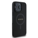 Apple iPhone 16 Pro Max Kılıf Guess Orjinal Lisanslı Magsafe Şarj Özellikli Yazı Logolu Saffiano Classic Kapak - 1