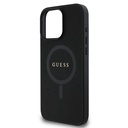 Apple iPhone 16 Pro Max Kılıf Guess Orjinal Lisanslı Magsafe Şarj Özellikli Yazı Logolu Saffiano Classic Kapak - 5