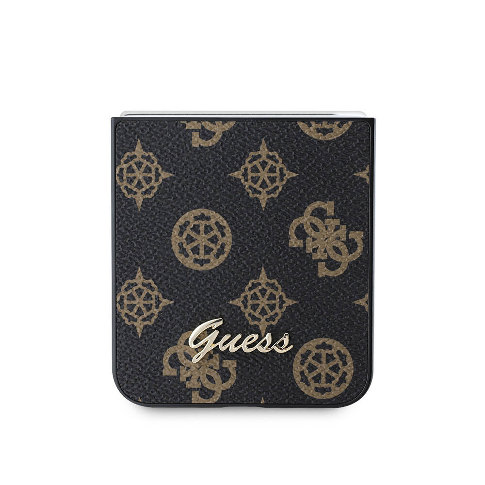 Samsung Galaxy Z Flip 6 Uyumlu Kılıf Guess Orjinal Lisanslı Peony Script Kapak - 4