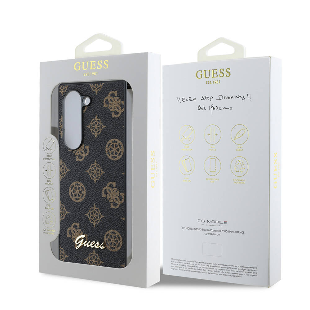 Samsung Galaxy Z Fold 6 Uyumlu Kılıf Guess Orjinal Lisanslı Peony Script Kapak - 6